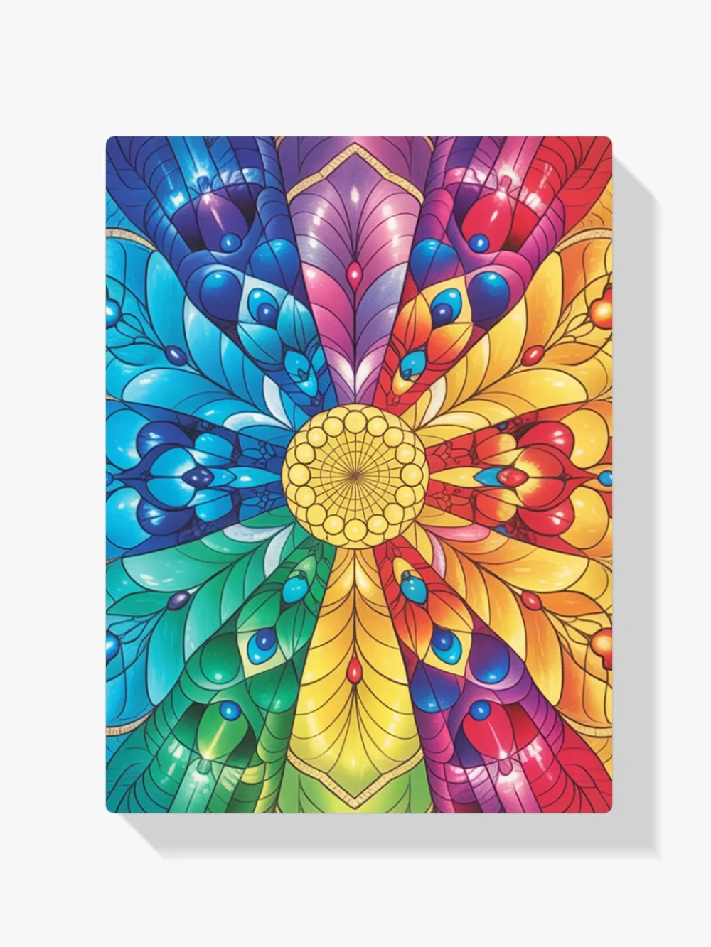 Pintar por Números - Mandala del espectro del arco iris – Mandalas, foto 1