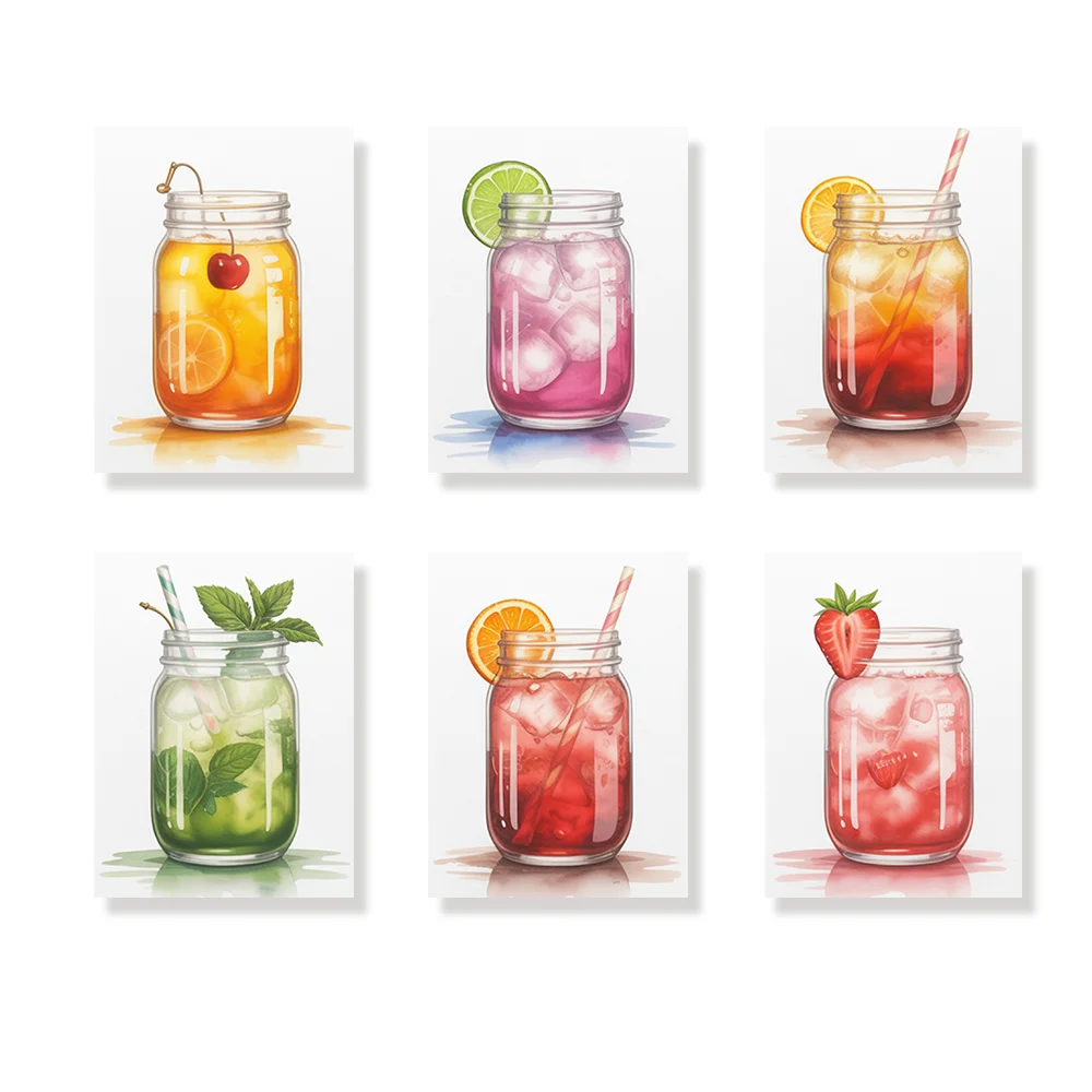 Pintar por números - 6 mini pinturas | Bebe y salpica