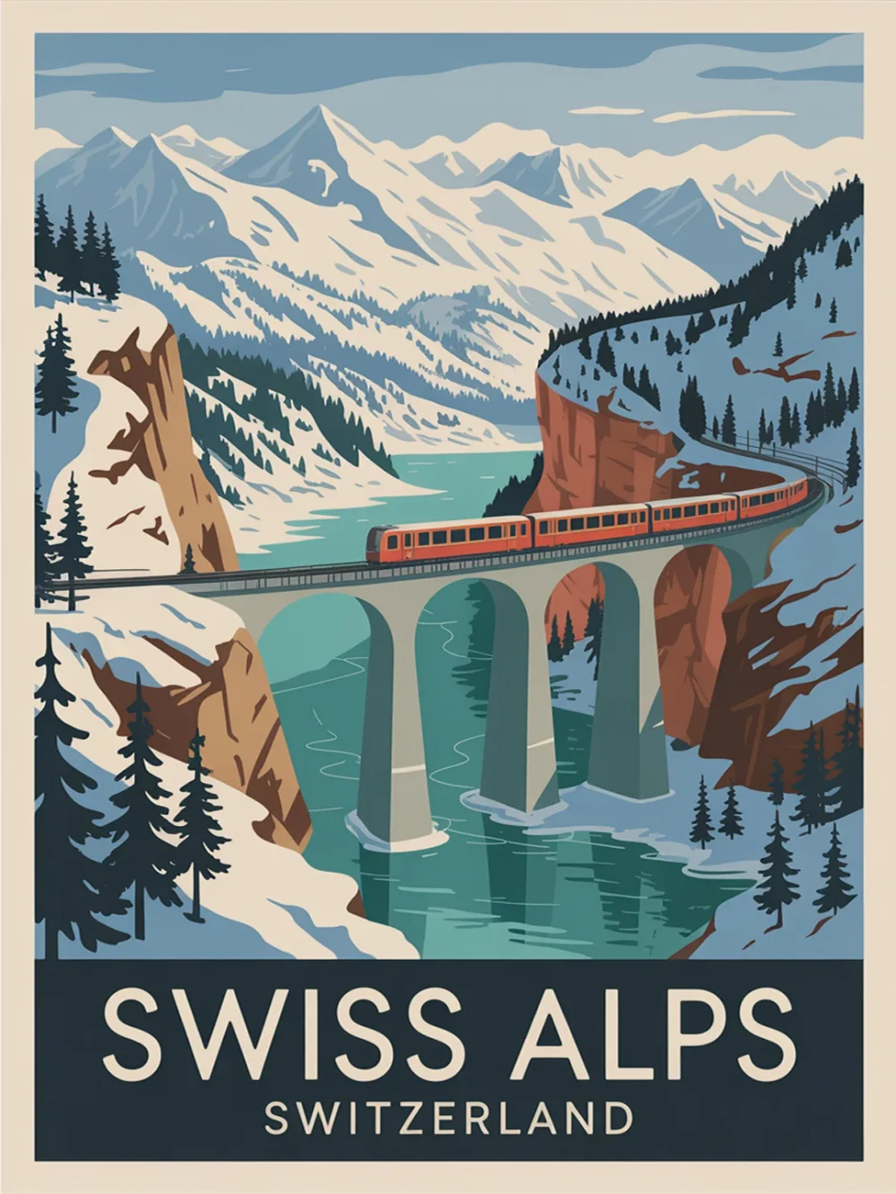 Pintar por Números - Alpes suizos, Suiza, foto 2