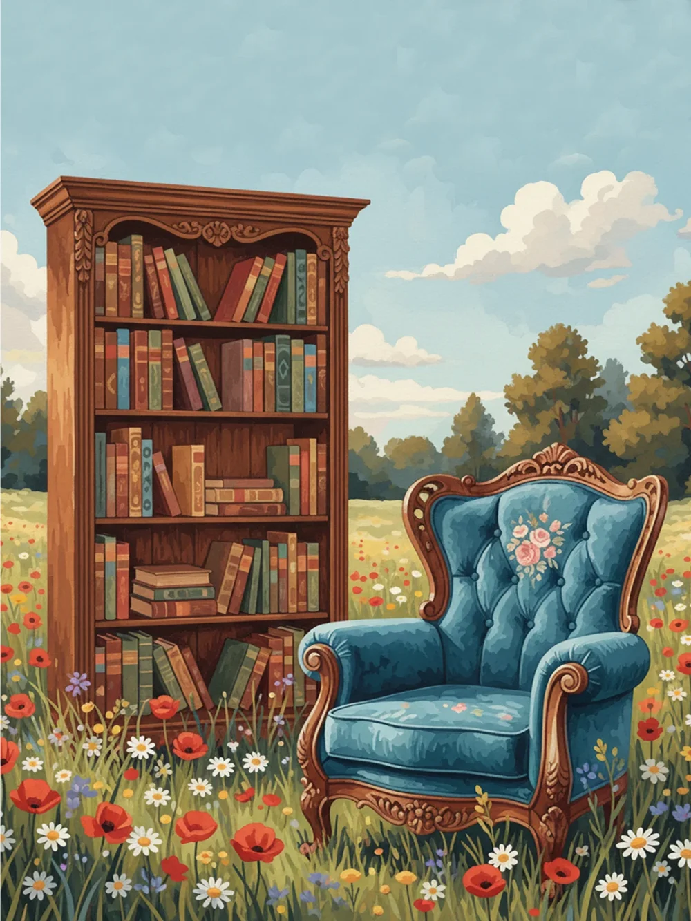 Pintar por Números - Amantes de los libros, foto 2