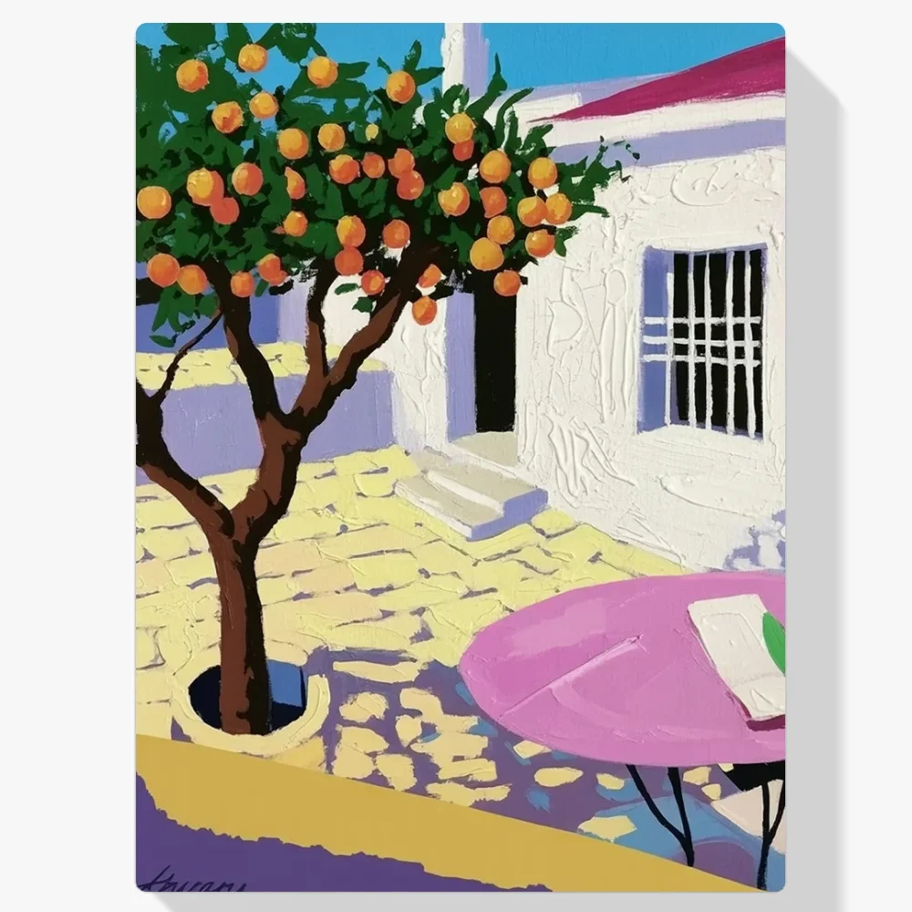 Pintar por Números - Árbol de naranjo
