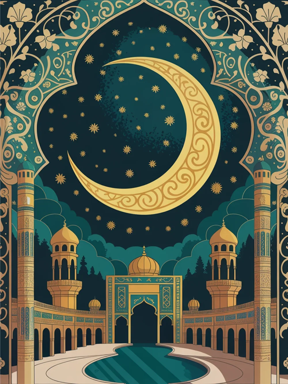 Pintar por Números - Arco de la Media Luna Dorada, foto 2