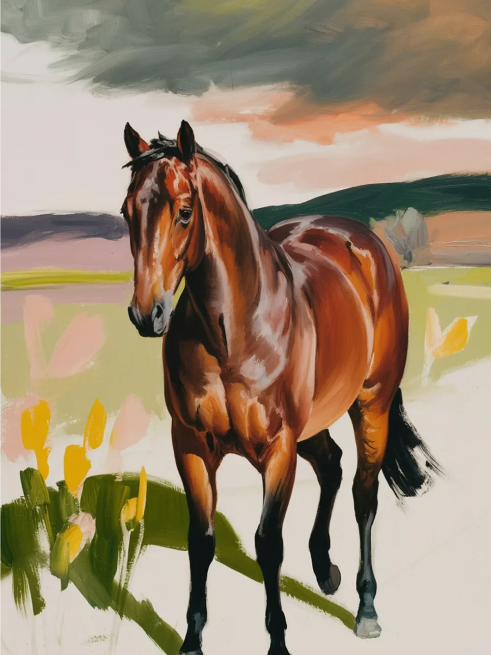 Pintar por Números - Caballo vintage, foto 2