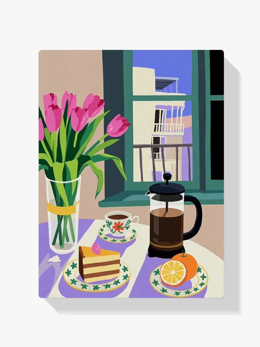 Pintar por Números - Cafetería de la ciudad, foto 1