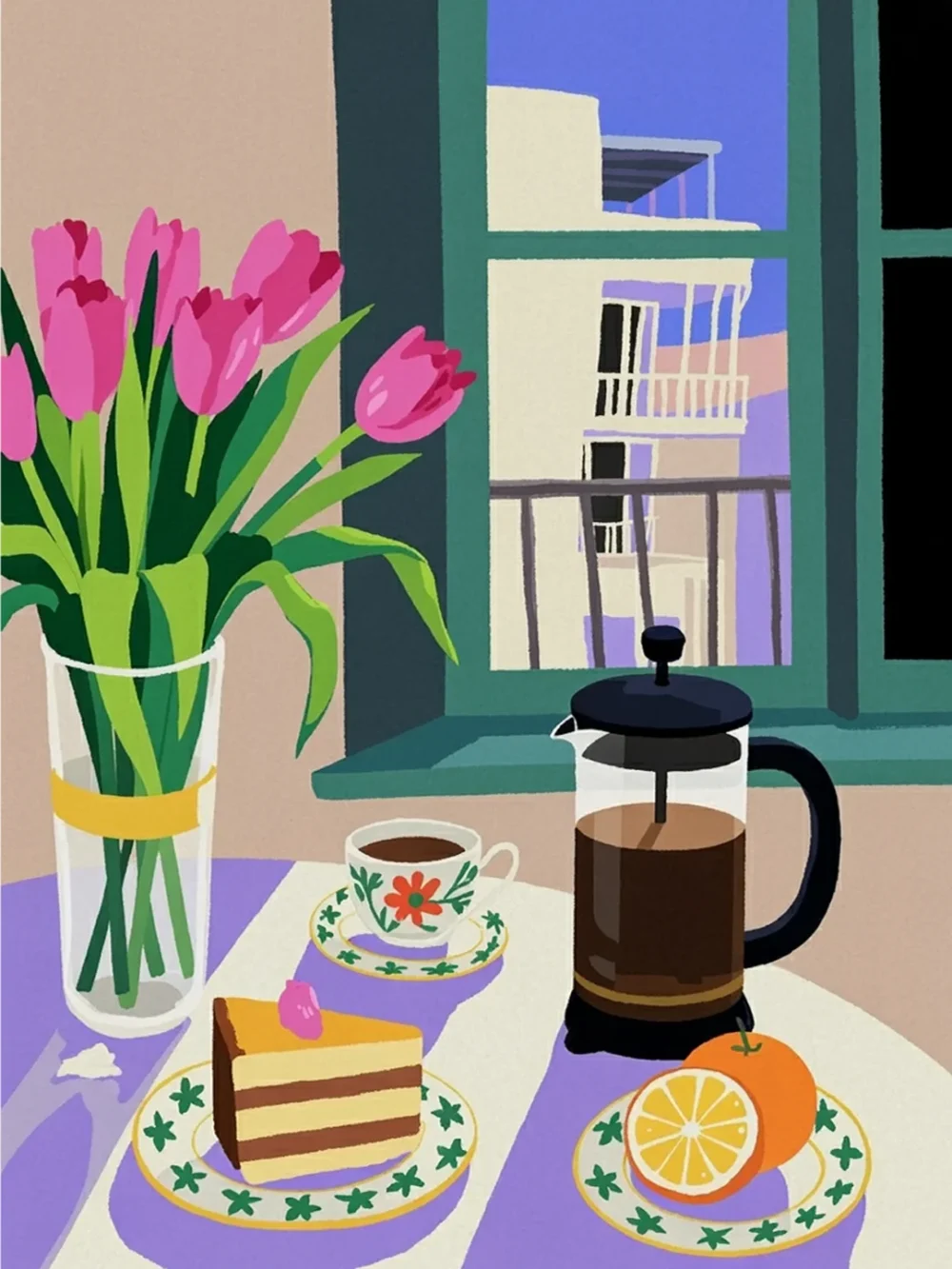 Pintar por Números - Cafetería de la ciudad, foto 2