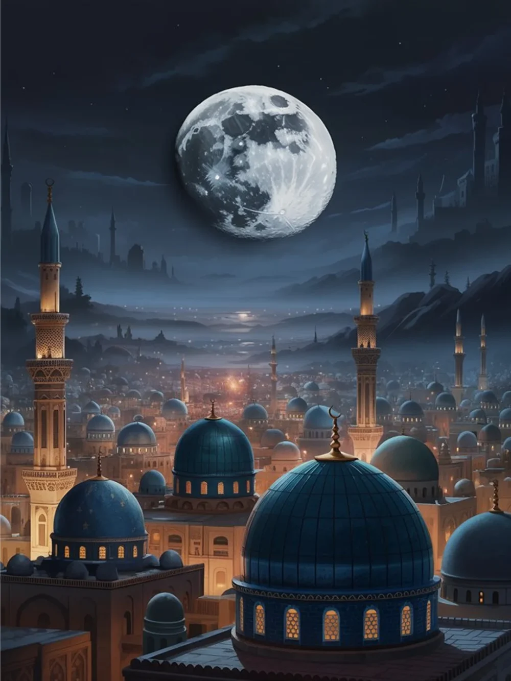 Pintar por Números - Ciudad de la Mezquita a la Luz de la Luna, foto 2