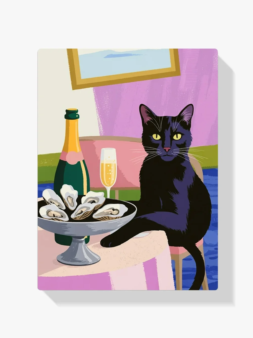 Pintar por Números - Cóctel de ostras con gato, foto 1