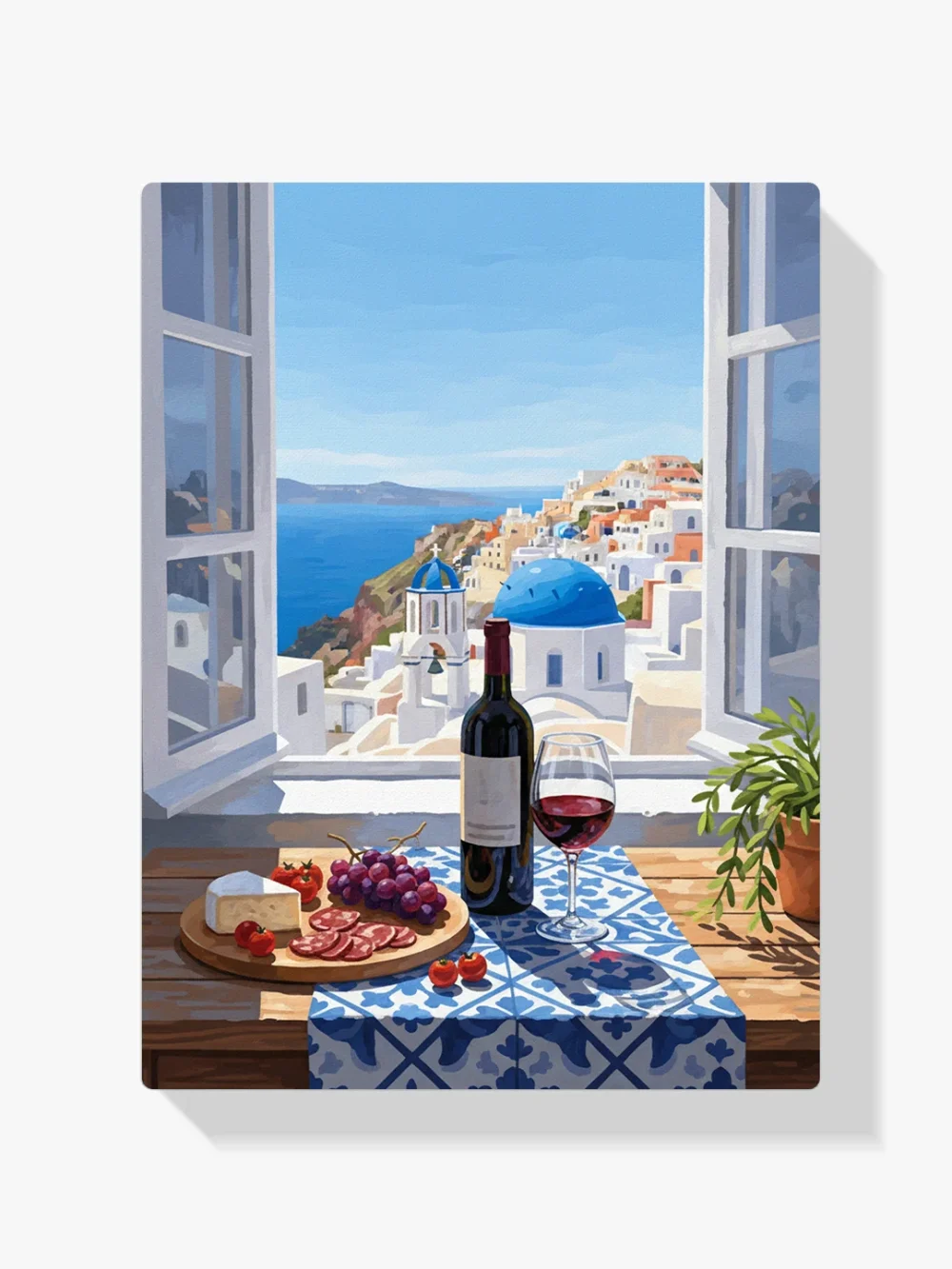 Pintar por Números - Comida Vino Naturaleza muerta, foto 1
