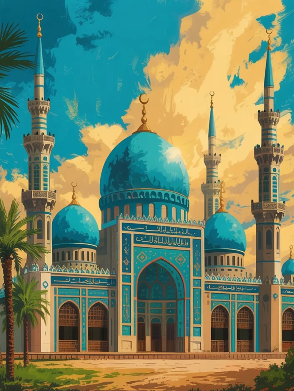 Pintar por Números - Elegancia de la Mezquita Azul, foto 2