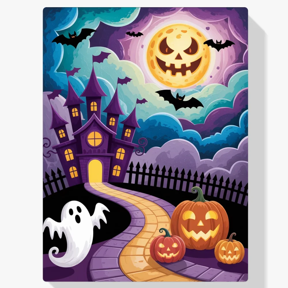 Pintar por Números - Fantasma de la ciudad de Halloween