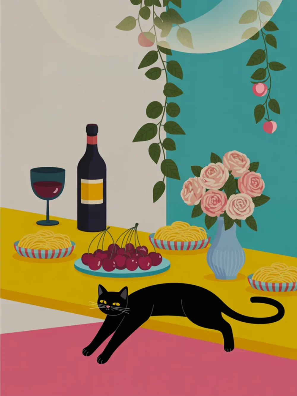 Pintar por Números - Fideos al vino Gato Negro, foto 2