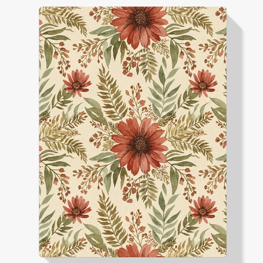 Pintar por Números - Flores silvestres en tonos tierra