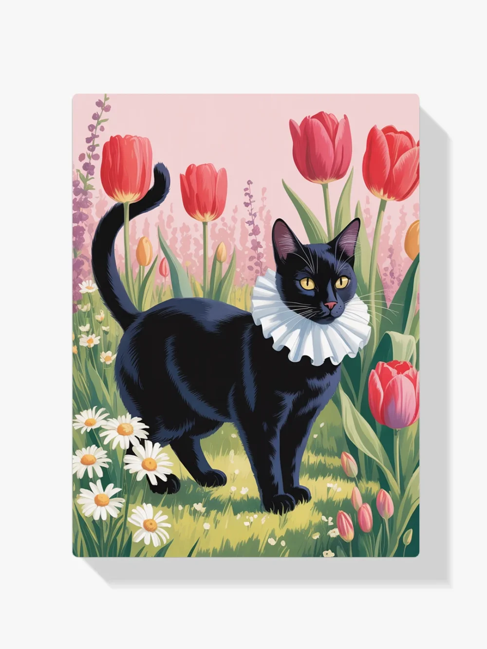 Pintar por Números - Gato acogedor floral, foto 1