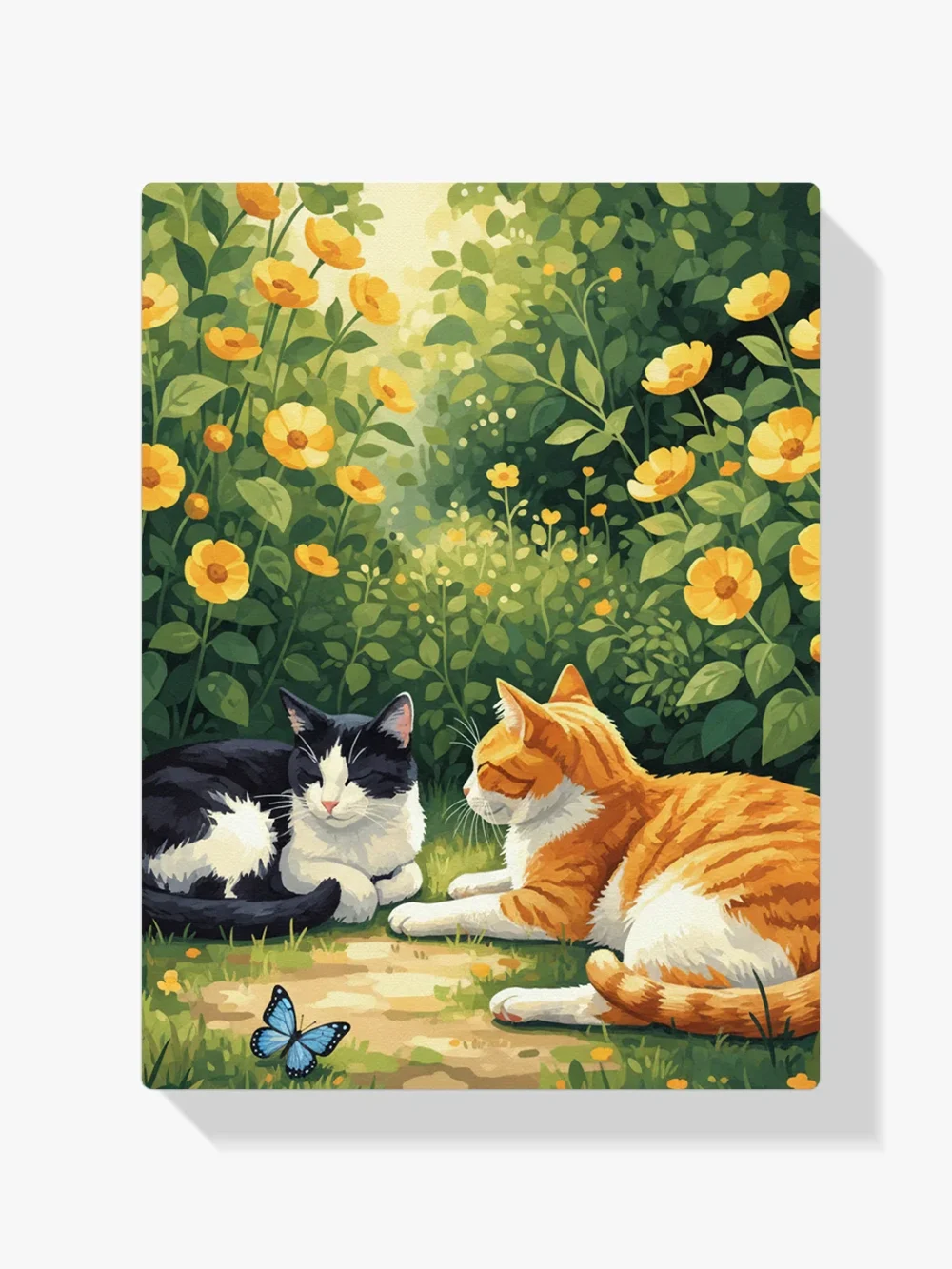 Pintar por Números - Gato bonito en el campo, foto 1