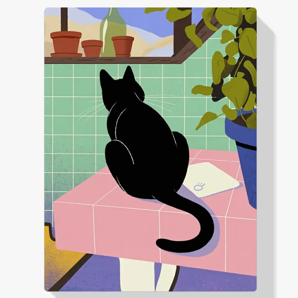 Pintar por Números - Gato de baño