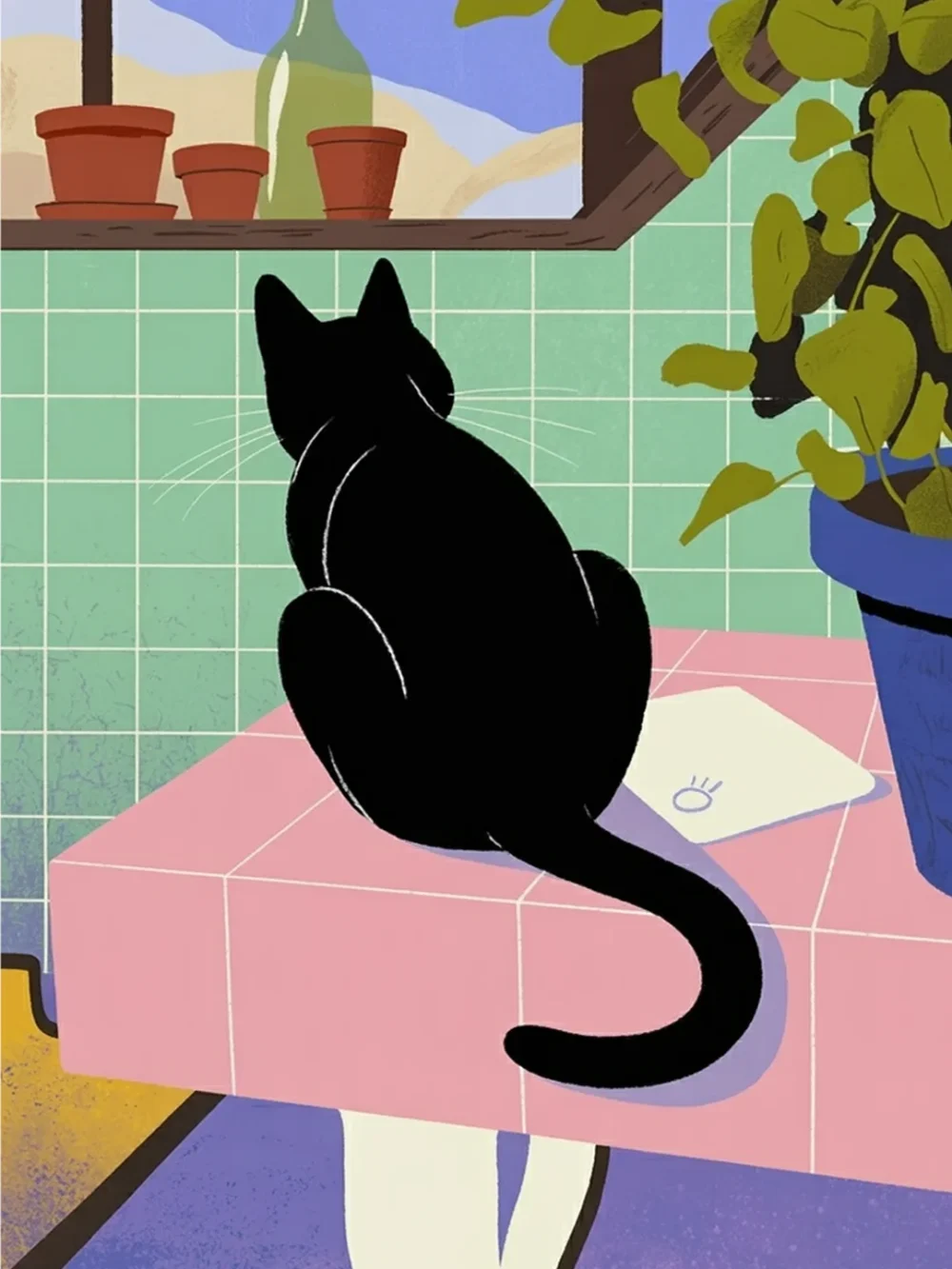 Pintar por Números - Gato de baño, foto 2