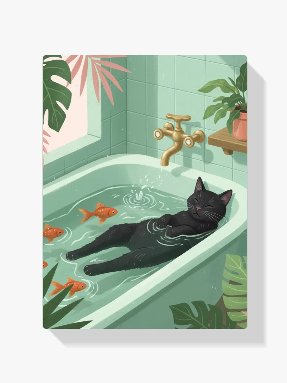 Pintar por Números - Gato en la bañera, foto 1