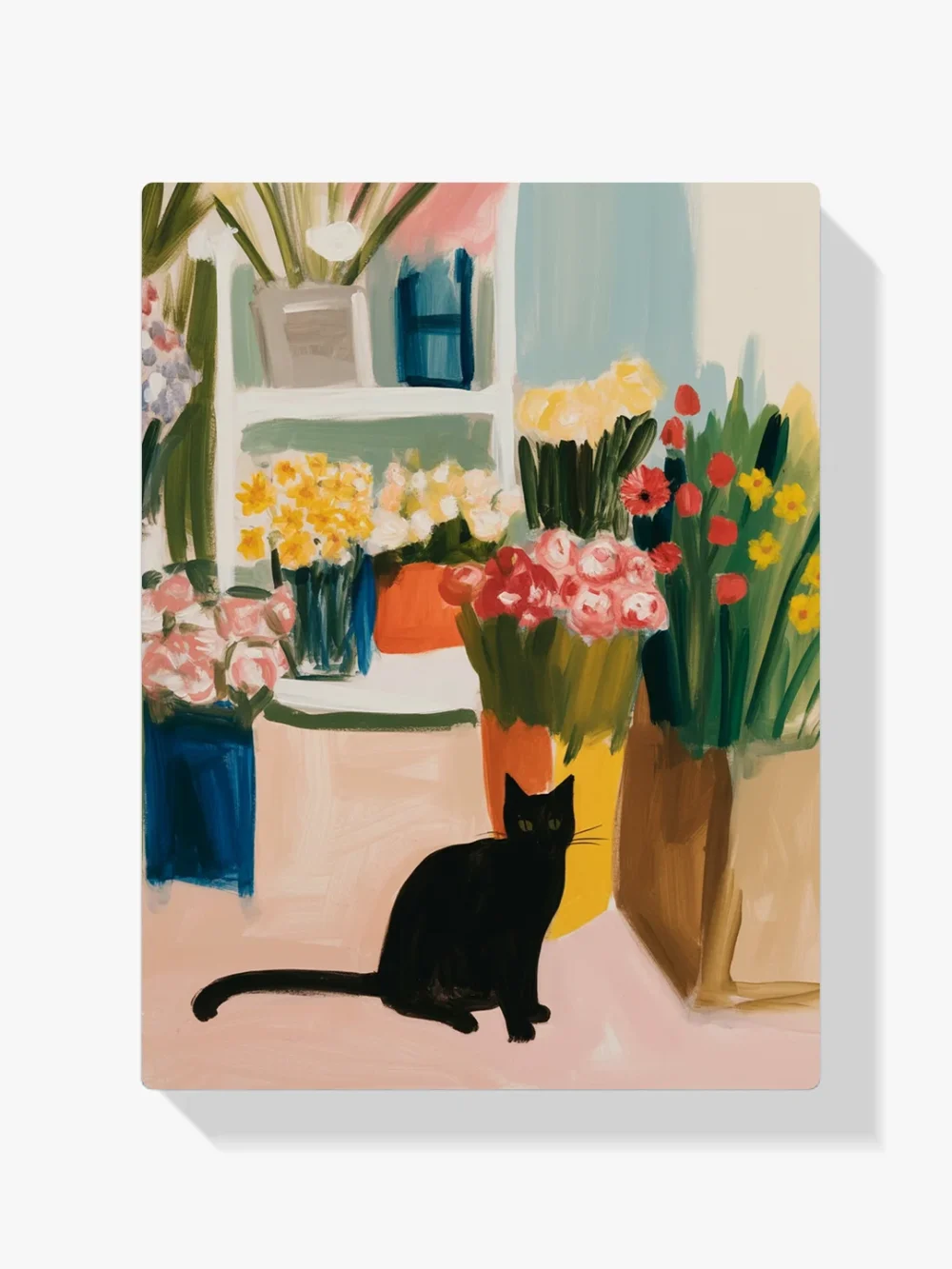 Pintar por Números - Gato flor, foto 1