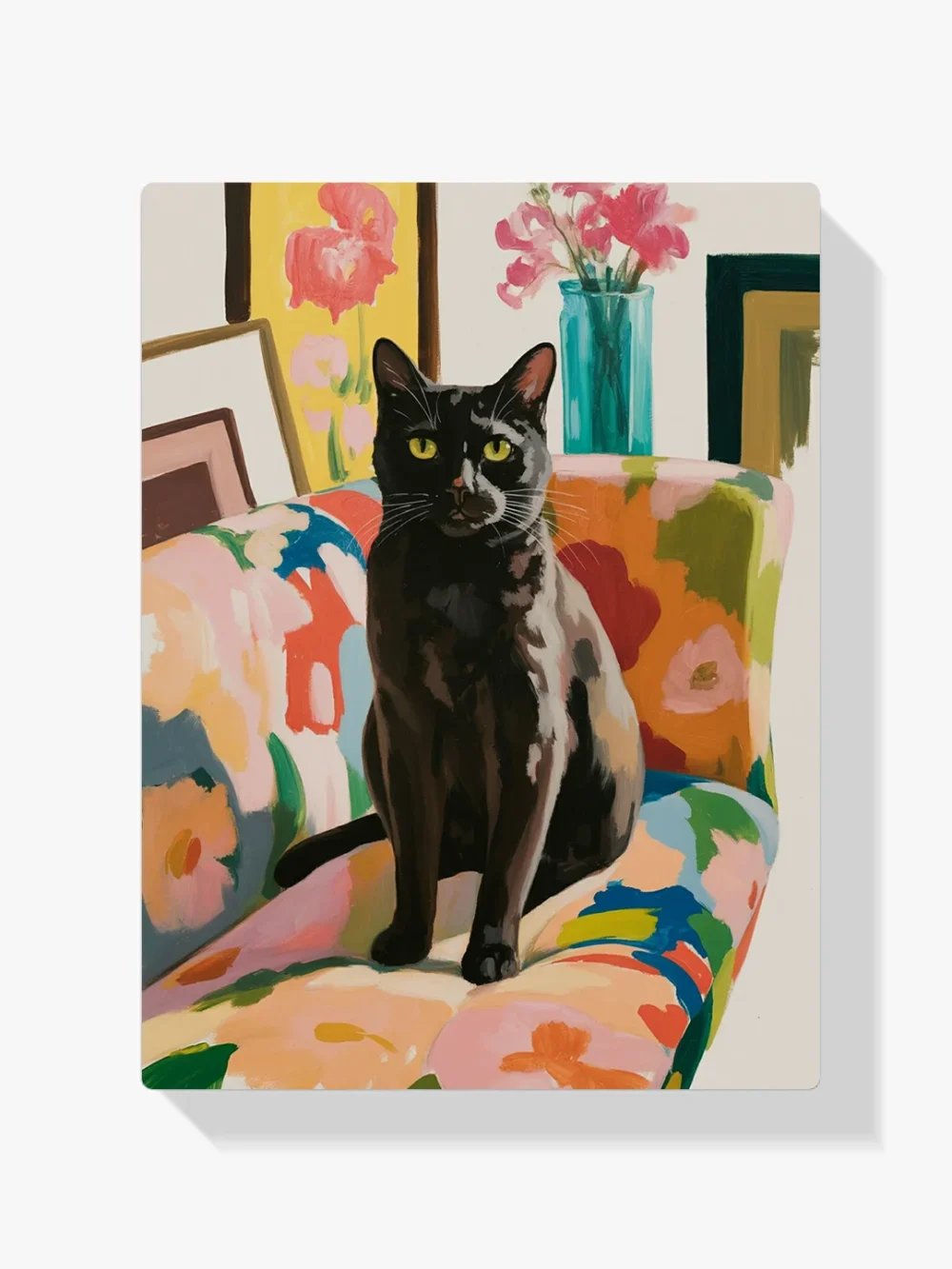 Pintar por Números - Gato negro en el sofá, foto 1