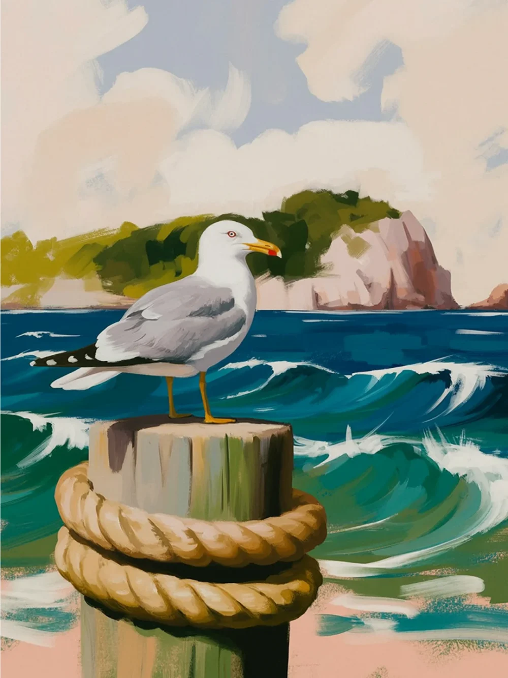 Pintar por Números - Gaviota costera, foto 2