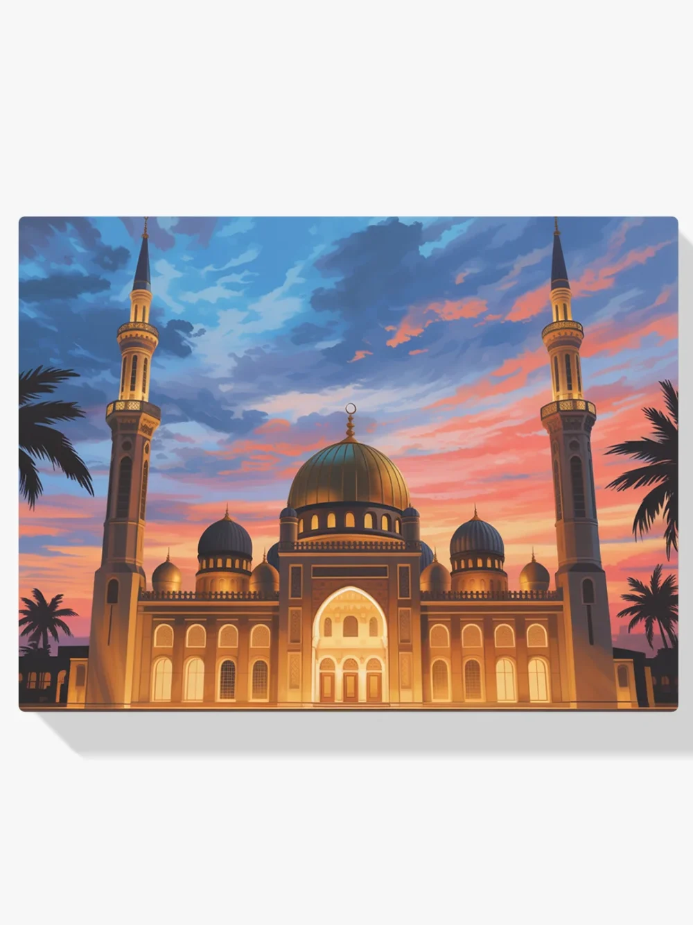 Pintar por Números - Majestuosa Mezquita al Atardecer, foto 1