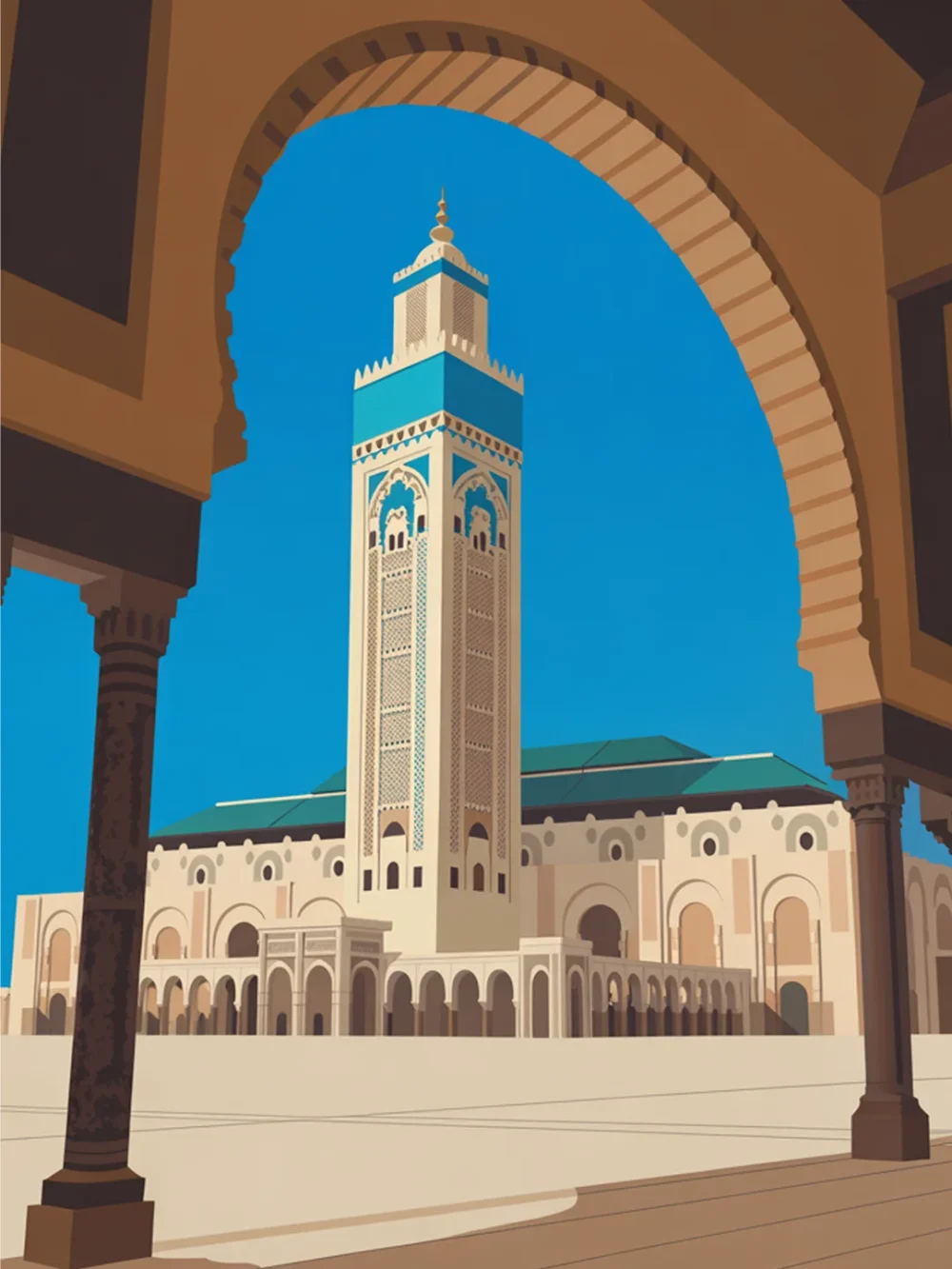 Pintar por Números - Mezquita Hassan II, foto 2