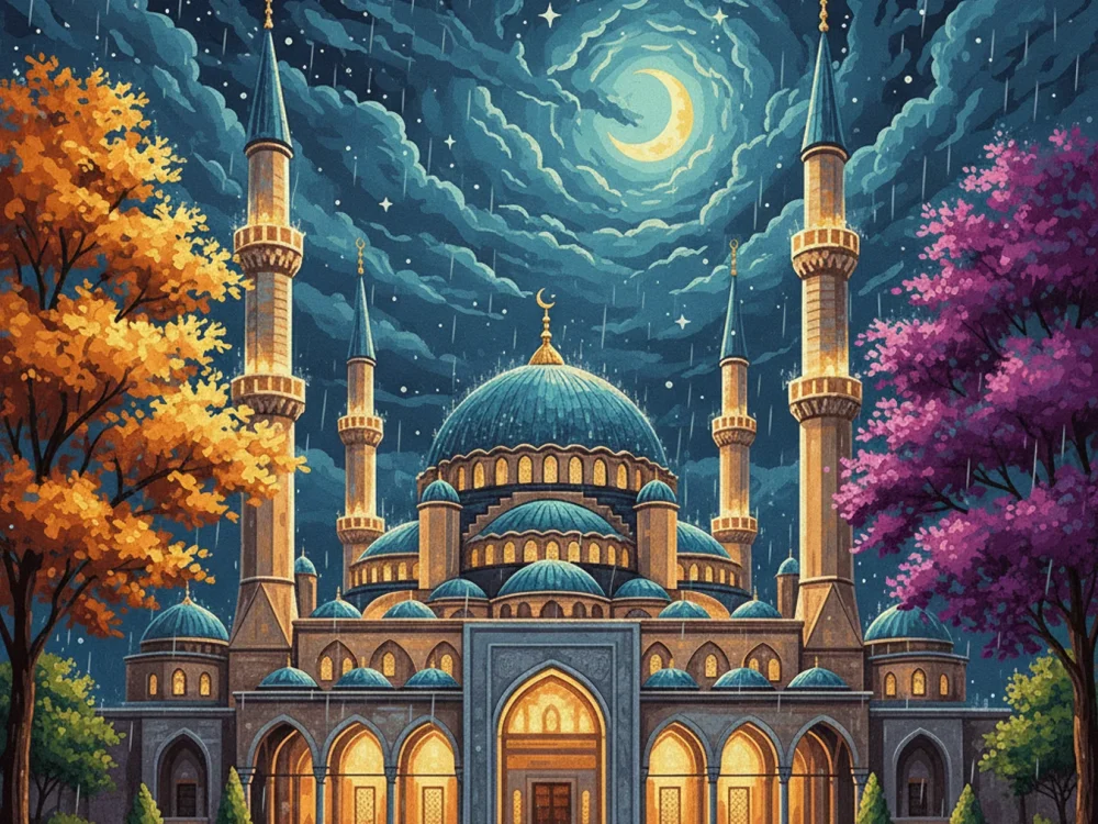 Pintar por Números - Mezquita Lluviosa, foto 2