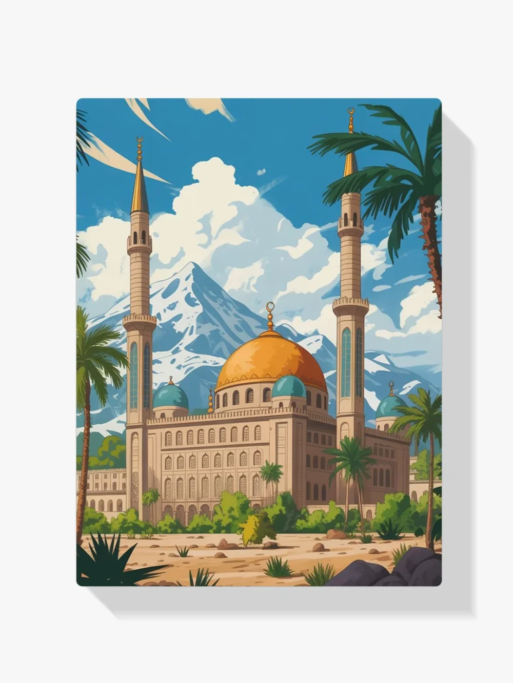 Pintar por Números - Mezquita Oasis Dorado, foto 1