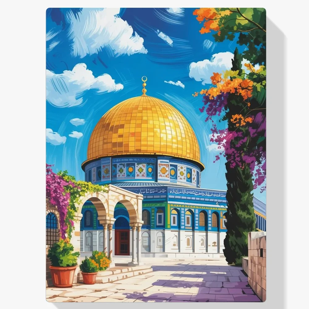 Pintar por Números - Mezquita y Flores