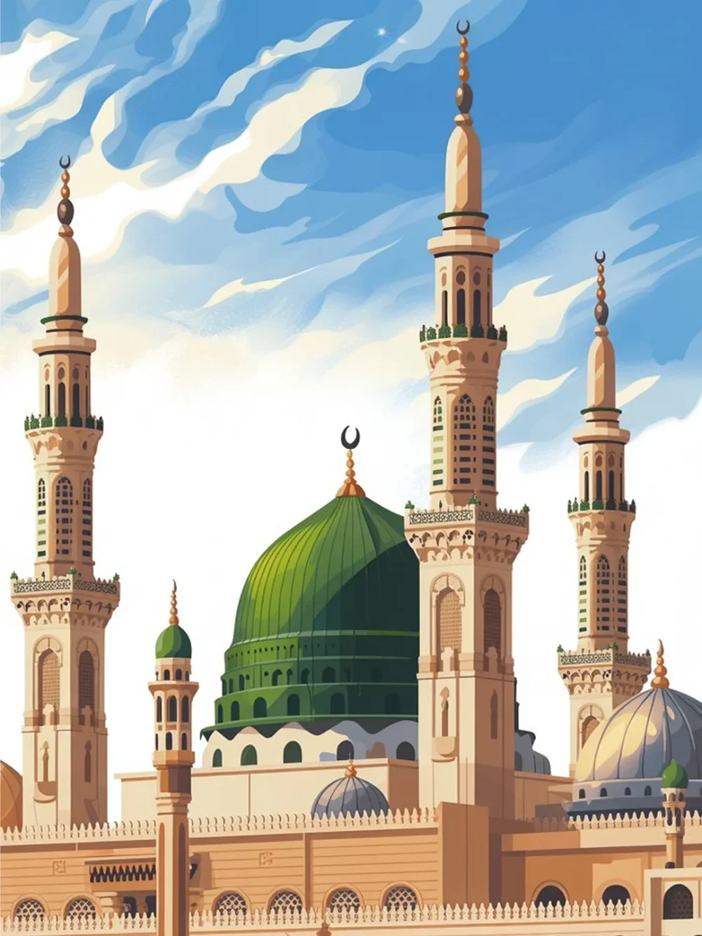 Pintar por Números - Minaretes de Nabawi, foto 2
