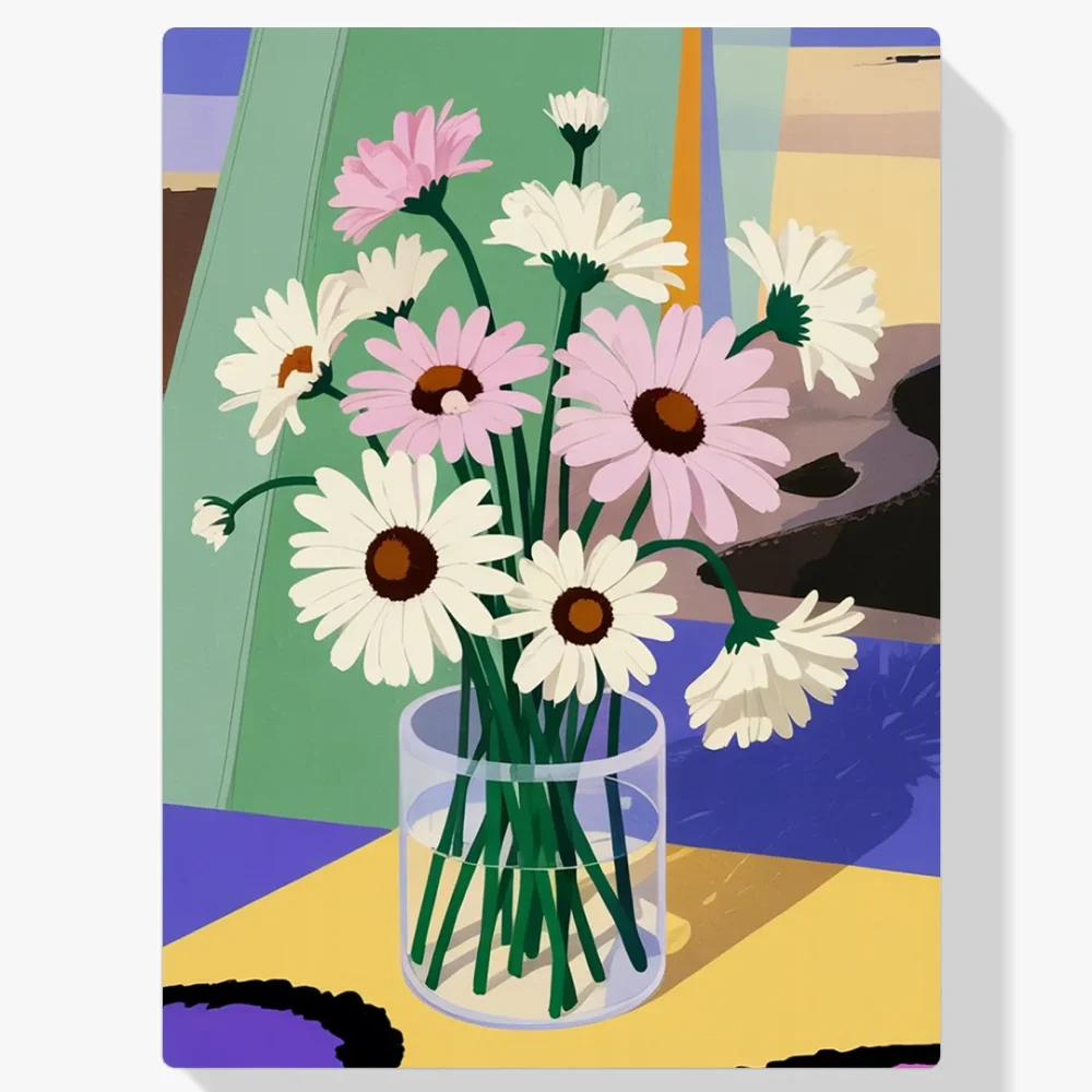 Pintar por Números - Naturaleza muerta con margaritas