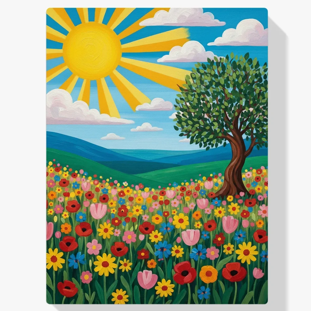 Pintar por Números - Paisaje colorido