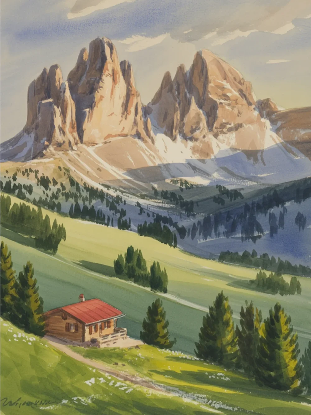 Pintar por Números - Paisaje montañoso, foto 2