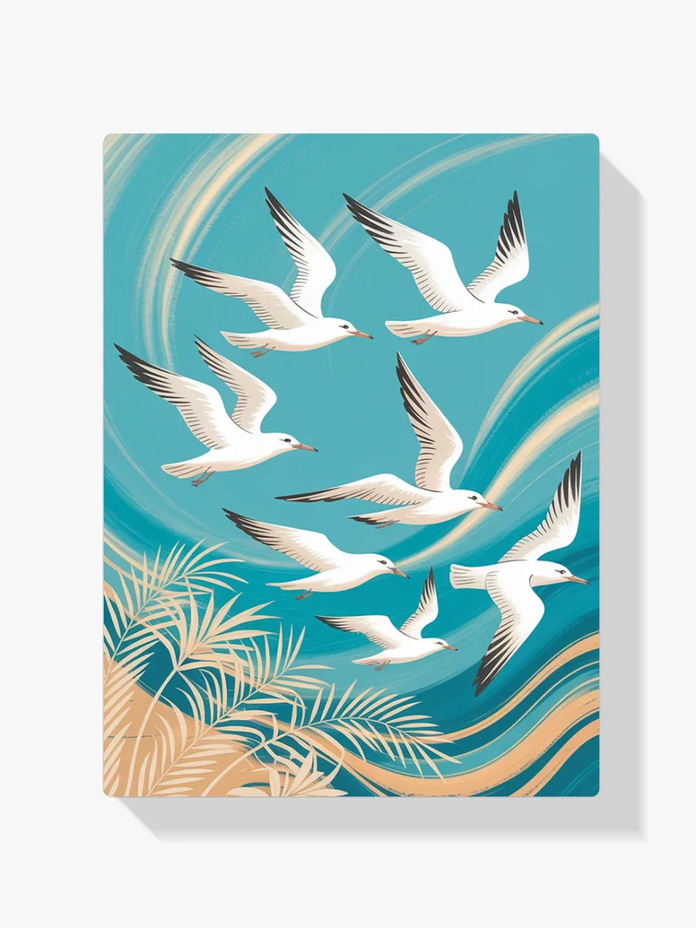 Pintar por Números - Pájaro abstracto azul, foto 1
