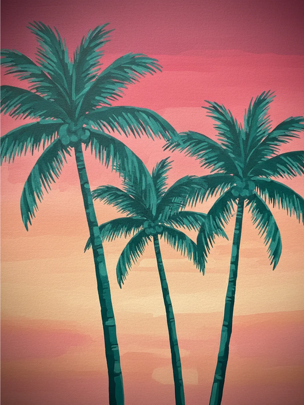 Pintar por Números - Pintura de árbol tropical, foto 2