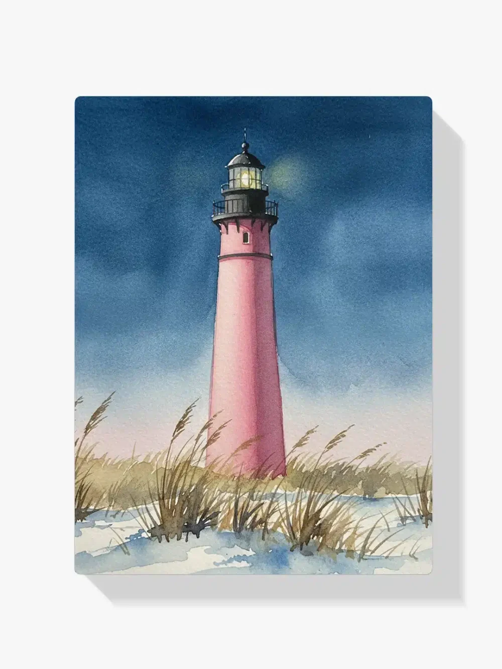 Pintar por Números - Pintura de faro rosa, foto 1