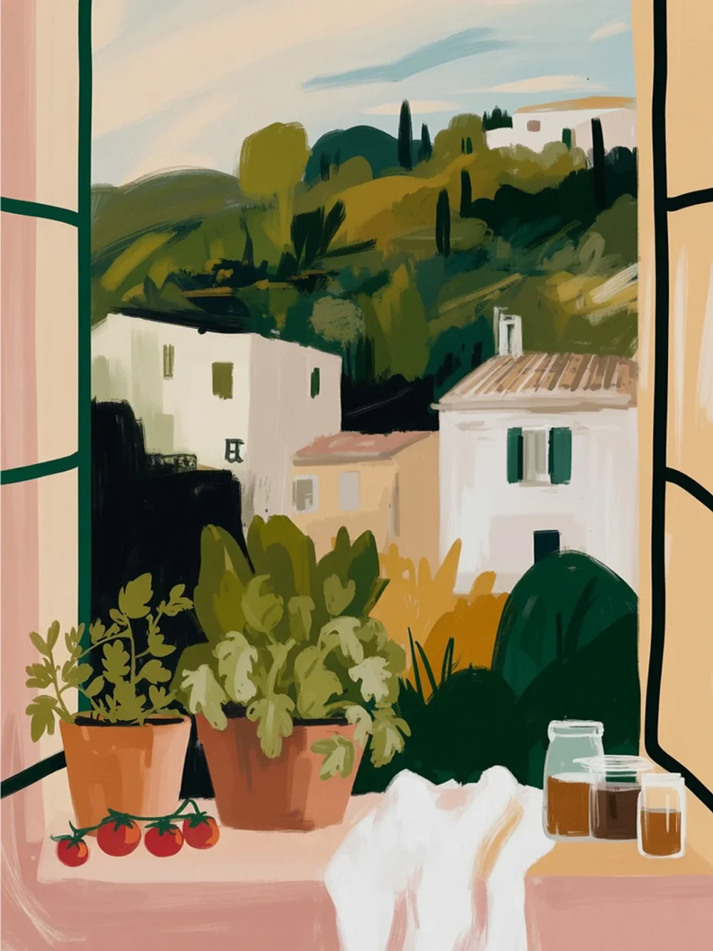 Pintar por Números - Pueblo de naturaleza muerta, foto 2