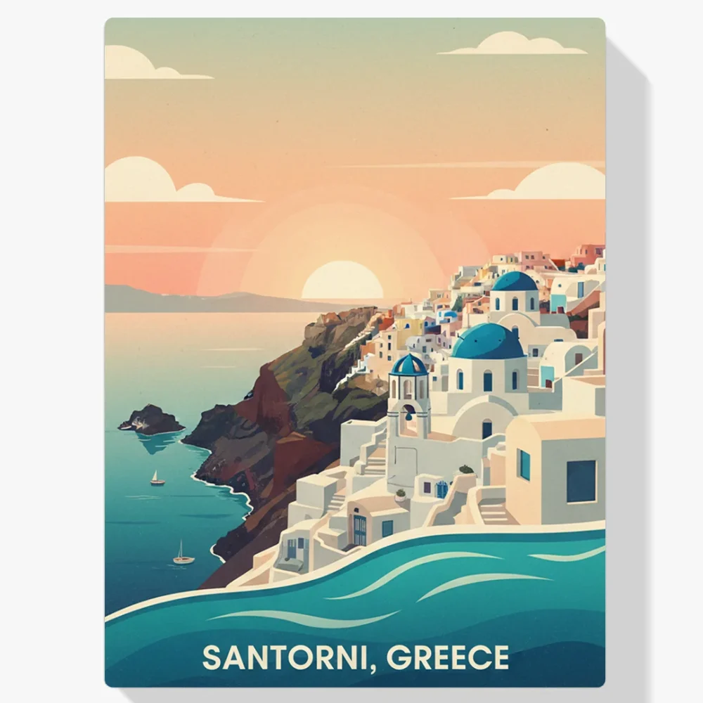 Pintar por Números - Santorini, Grecia