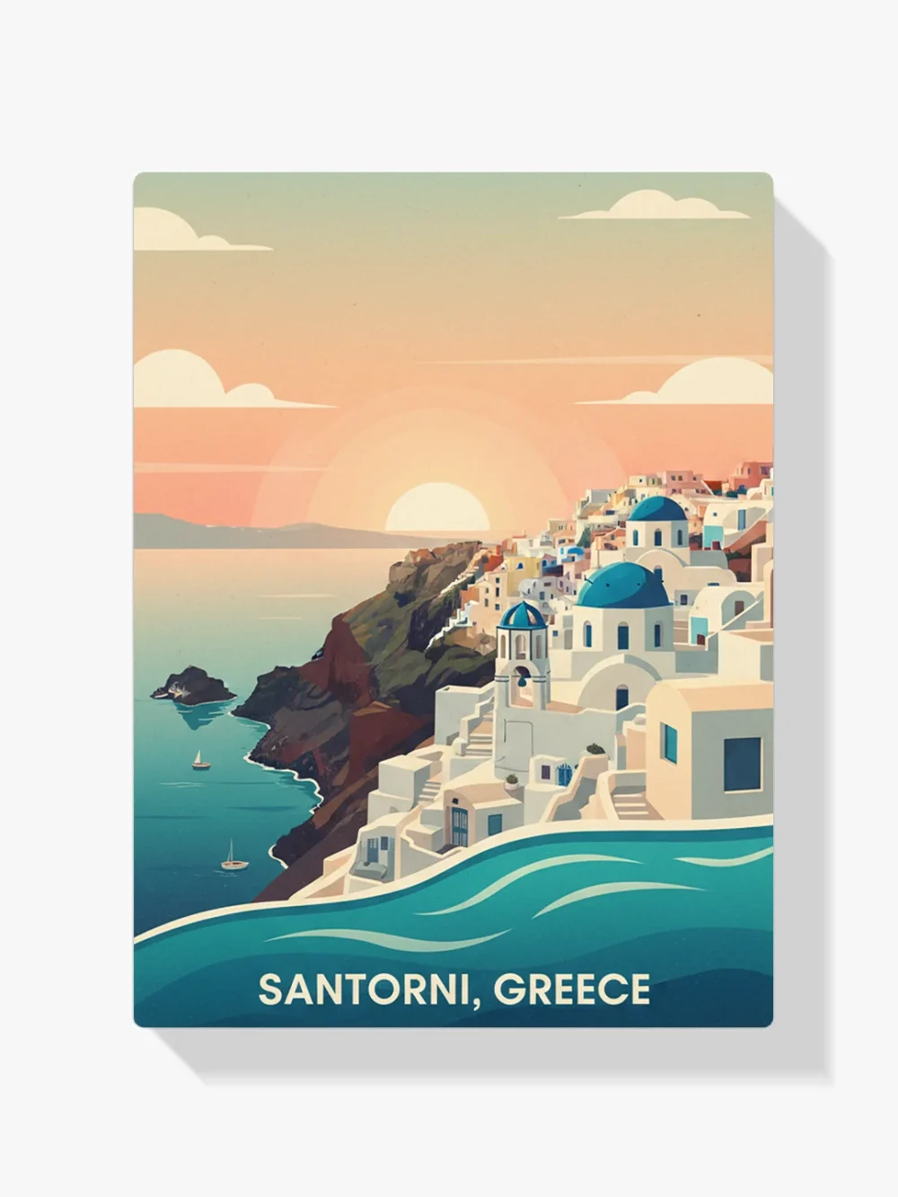 Pintar por Números - Santorini, Grecia, foto 1