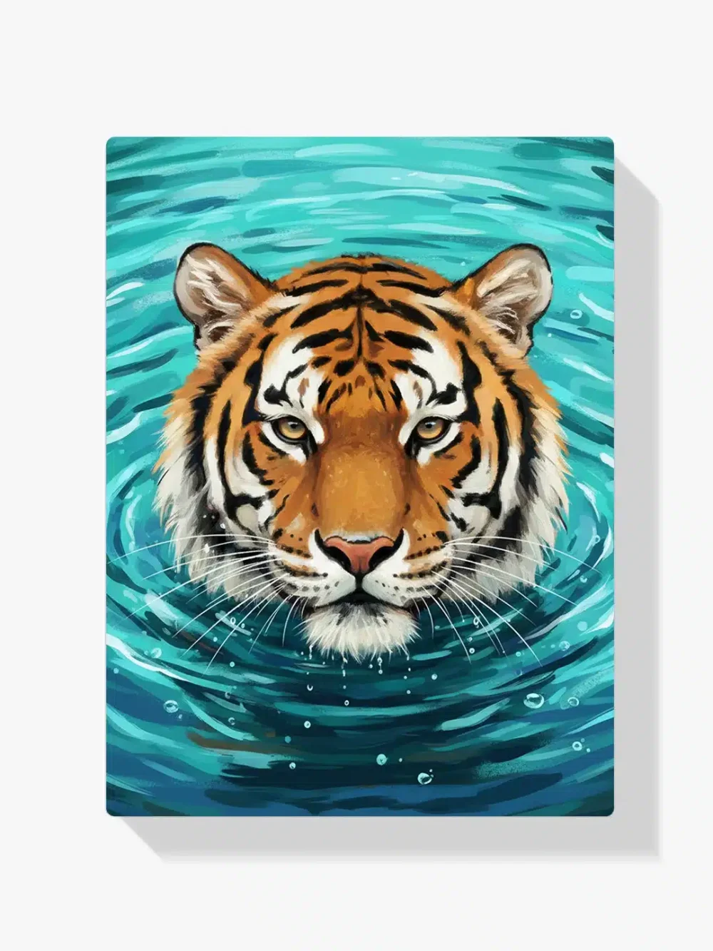 Pintar por Números - Tigre en el agua, foto 1
