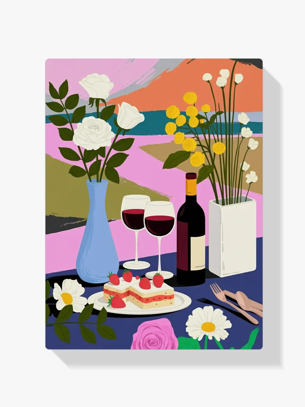 Pintar por Números - Vino de fresa acogedor, foto 1
