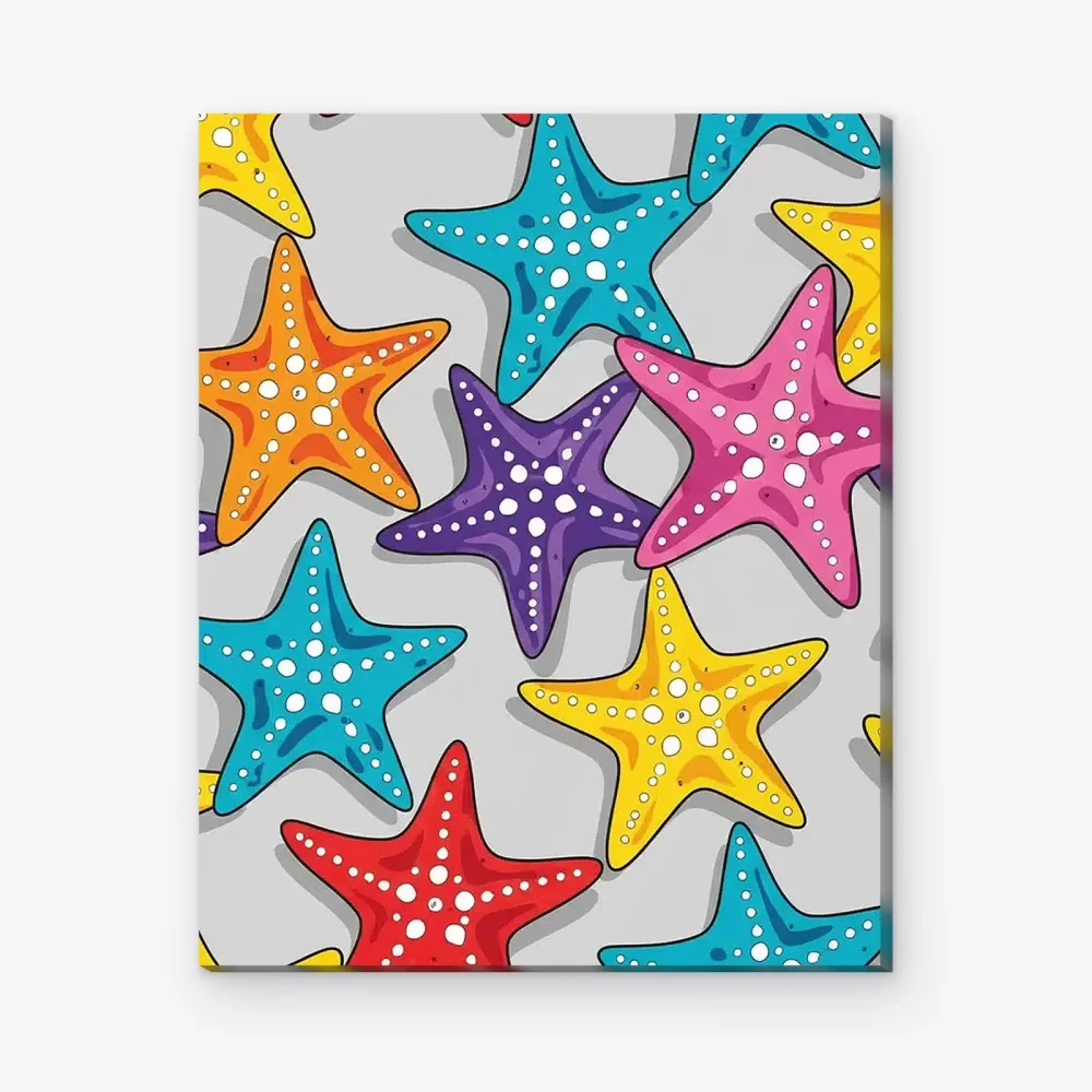 Pintar por Números - Estrella de mar costera