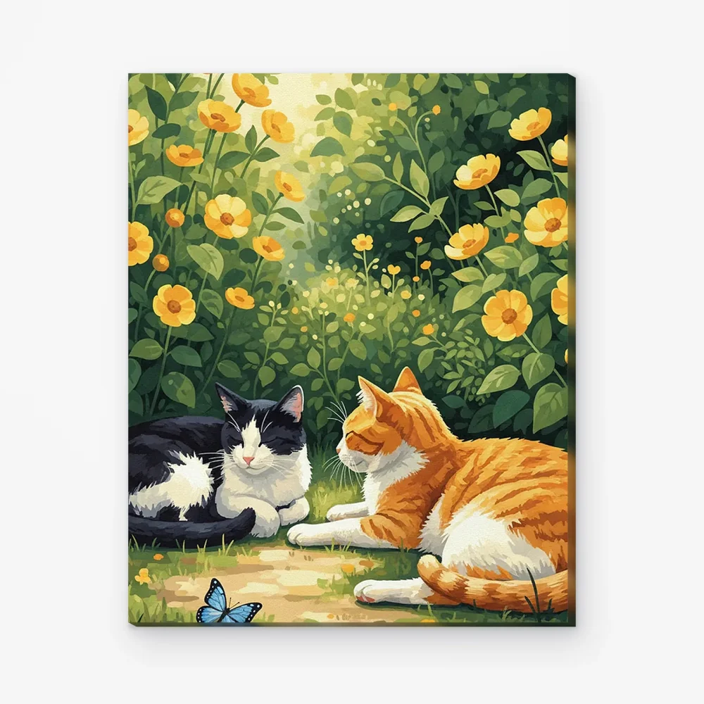 Pintar por Números - Gato bonito en el campo
