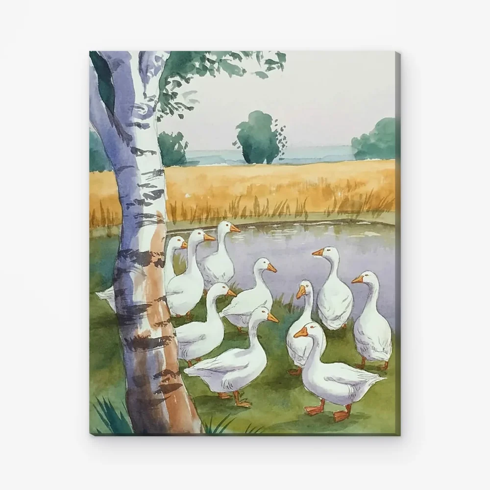 Pintar por Números - Granja de gansos