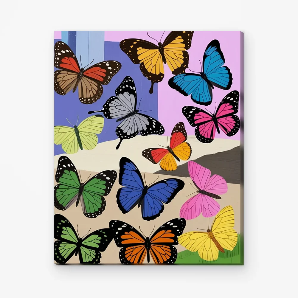 Pintar por Números - Mariposas caprichosas