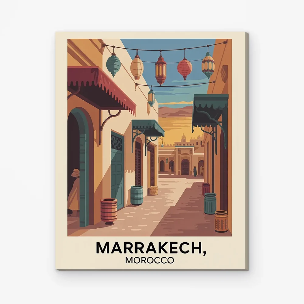 Pintar por Números - Marrakech, Marruecos