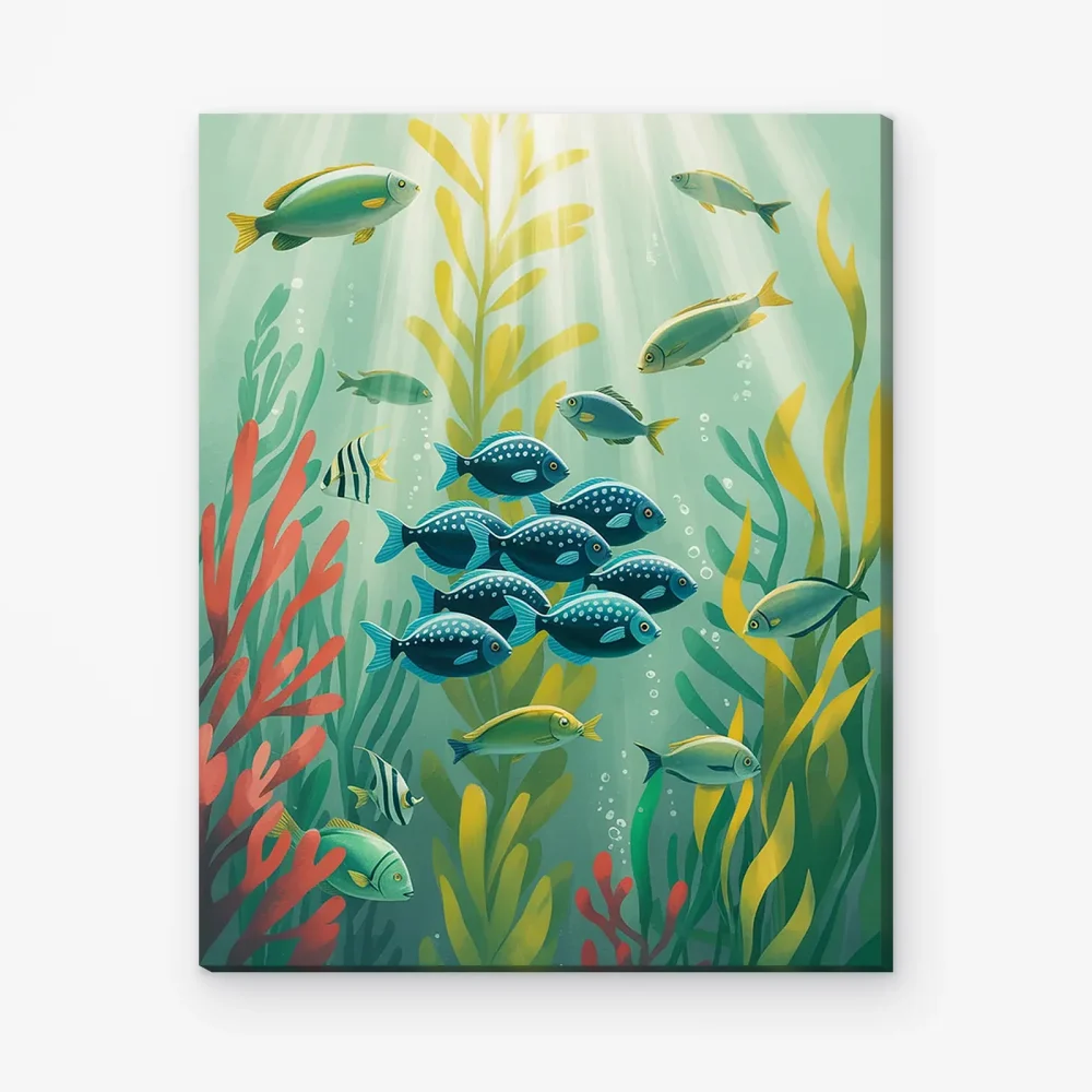 Pintar por Números - Mundo submarino Peces