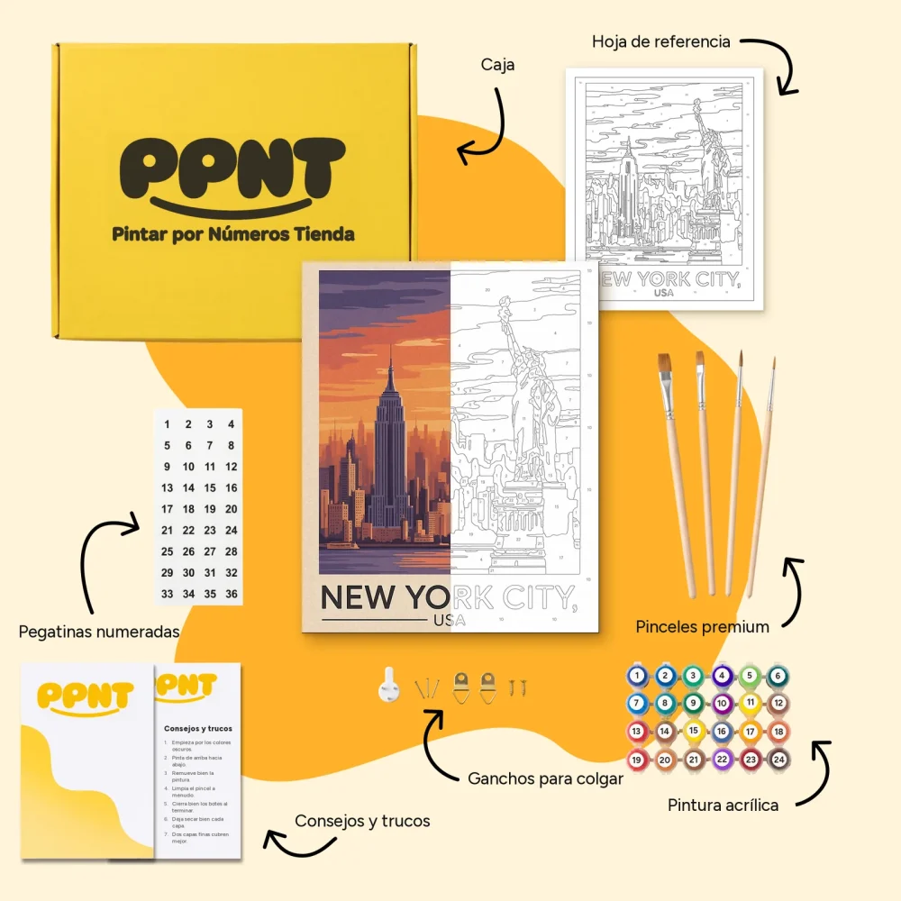 Pintar por Números - Nueva York, Estados Unidos