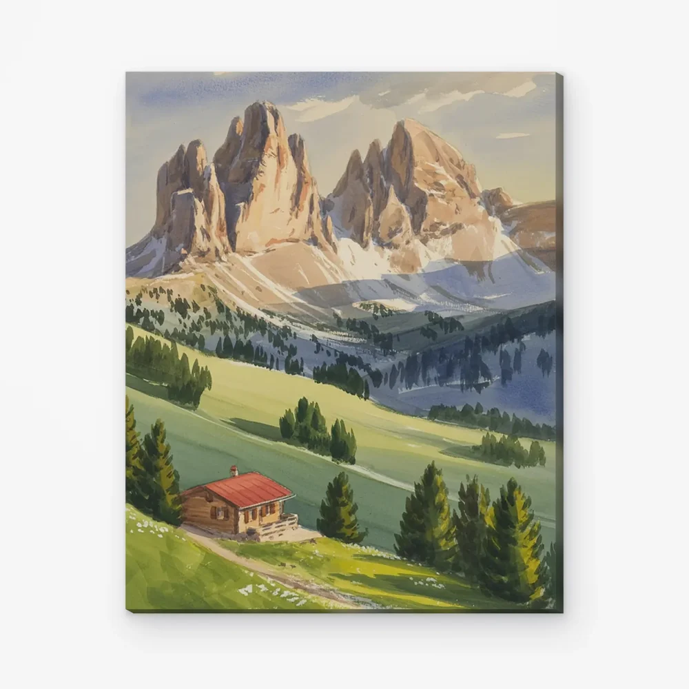 Pintar por Números - Paisaje montañoso