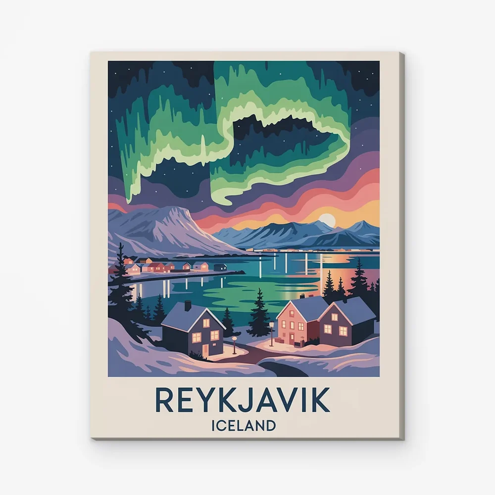 Pintar por Números - Reikiavik, Islandia